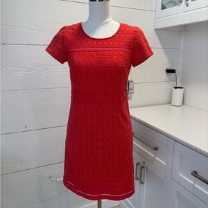 Laundry by Shelli Segal NWT Red Lace Sheath Dress Size 2 Cocktail Wedding Guest